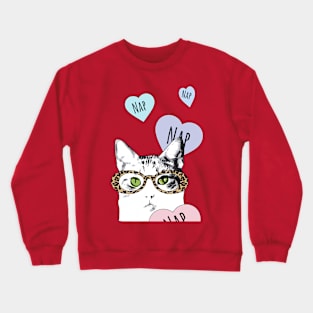 Be Mine Cat Feline Crewneck Sweatshirt